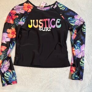 Justice Surf Floral Long Sleeve Top